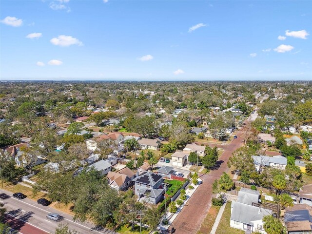 bird's eye view featuring a residential view