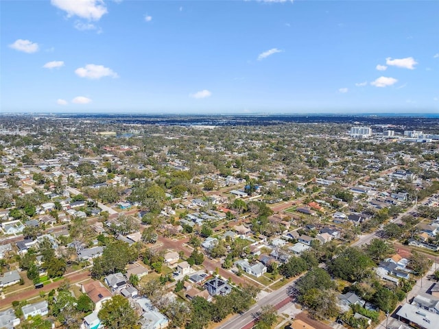 bird's eye view featuring a residential view