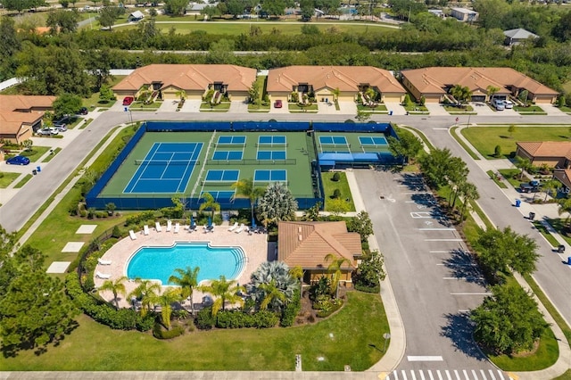 birds eye view of property featuring a residential view