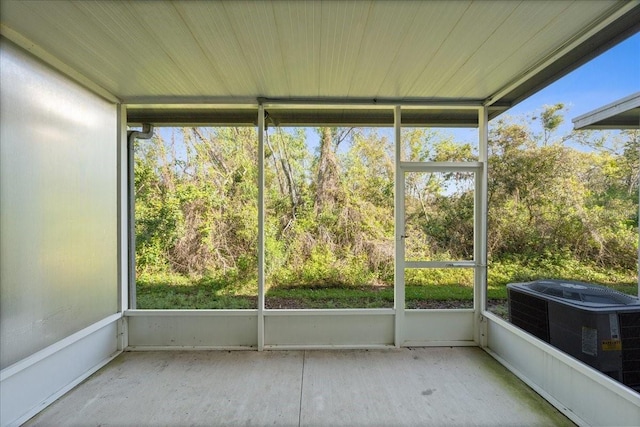 unfurnished sunroom featuring a healthy amount of sunlight