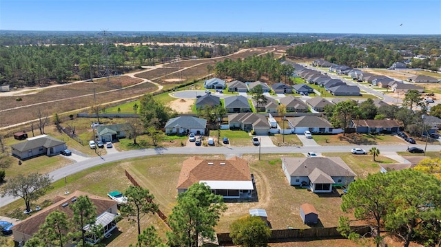 birds eye view of property featuring a residential view