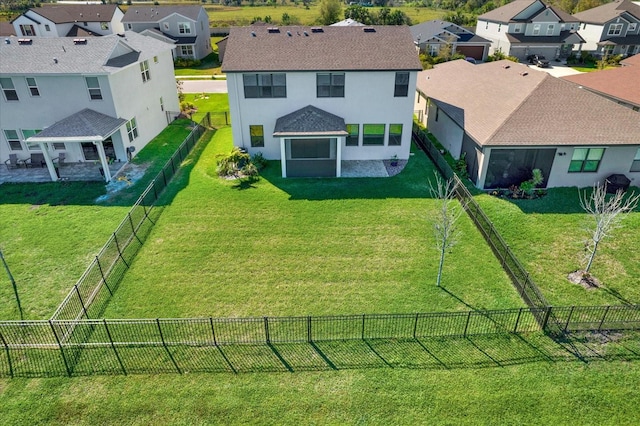 bird's eye view featuring a residential view