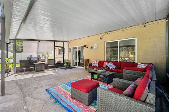 view of sunroom / solarium