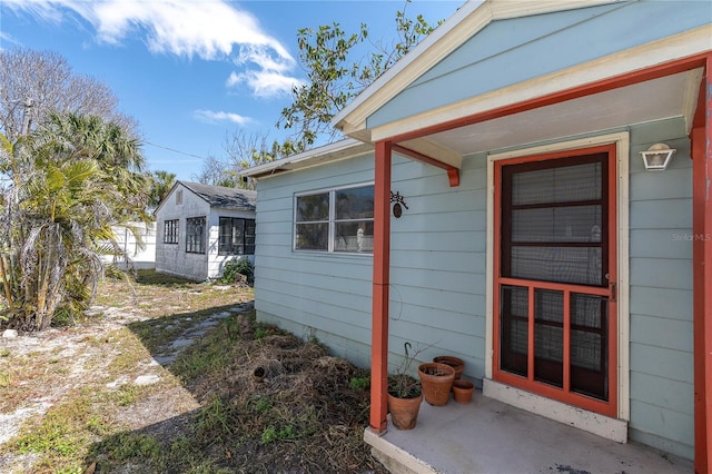 view of side of property