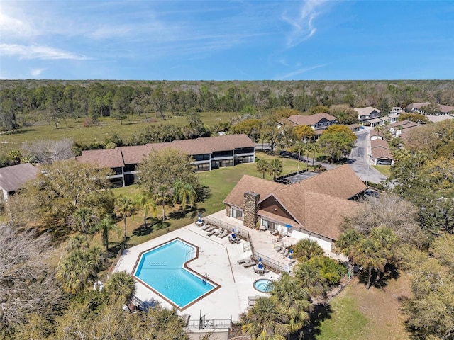 birds eye view of property