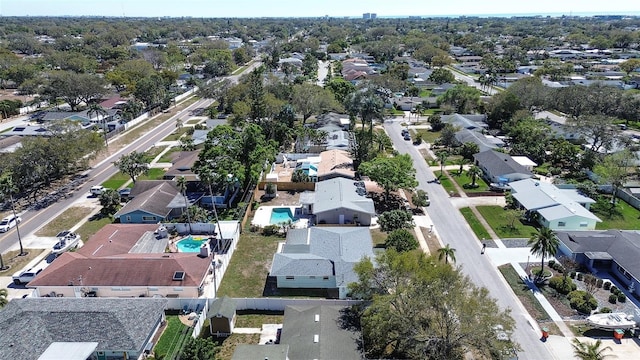 bird's eye view with a residential view