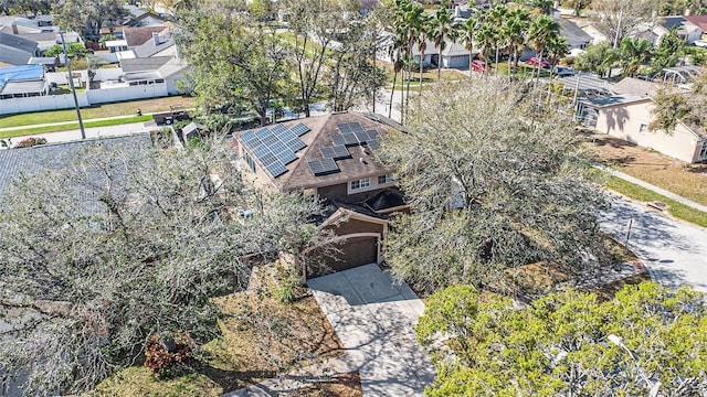 aerial view featuring a residential view