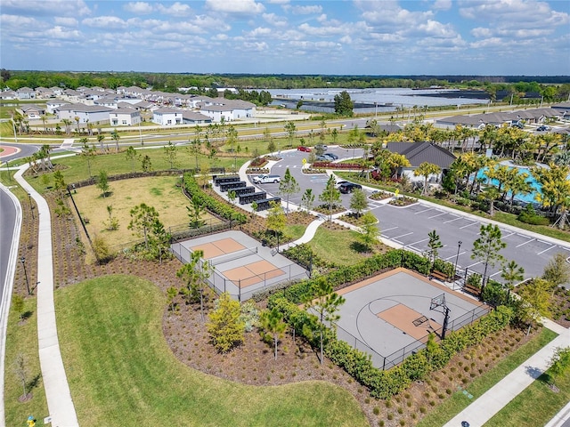 drone / aerial view featuring a residential view