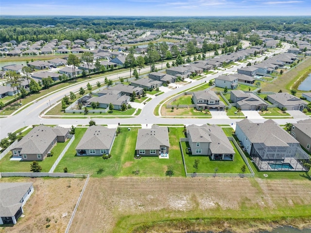 aerial perspective of suburban area