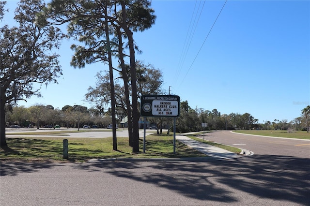 view of road with sidewalks