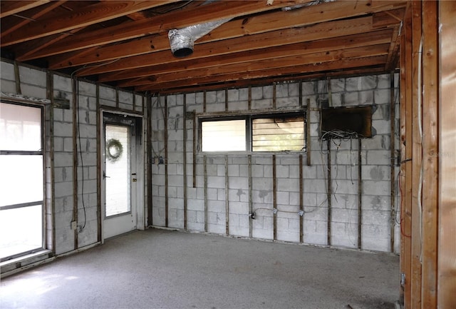 miscellaneous room with a wealth of natural light