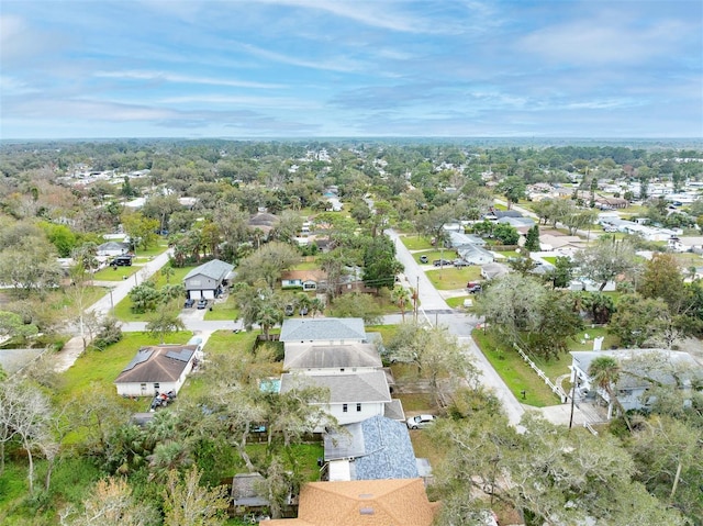 bird's eye view with a residential view