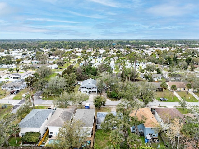 drone / aerial view with a residential view