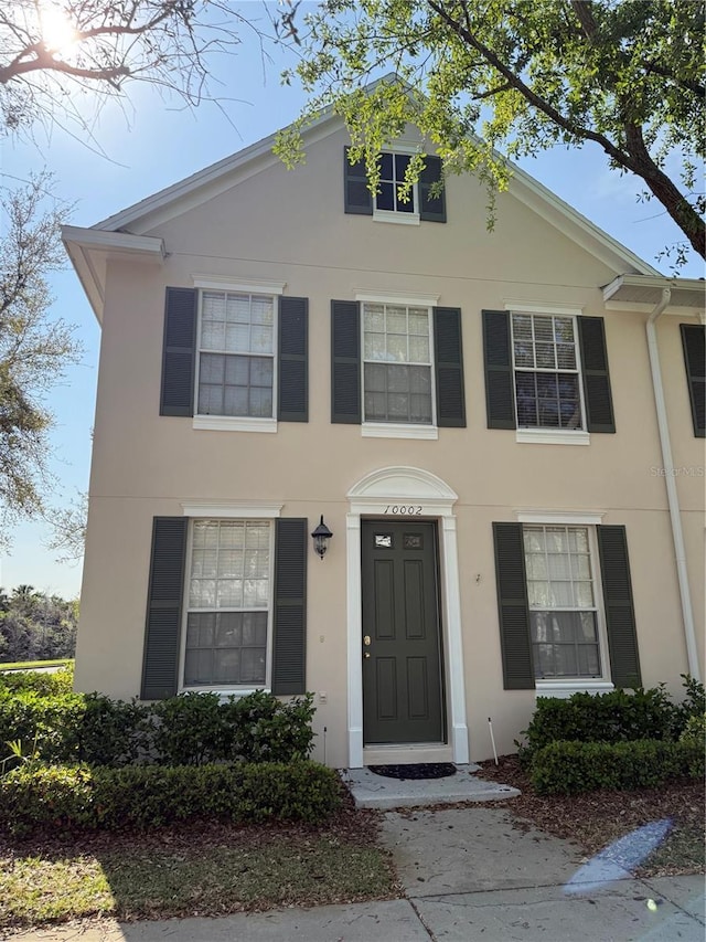 view of front of property with stucco siding