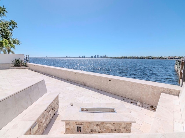 view of water feature