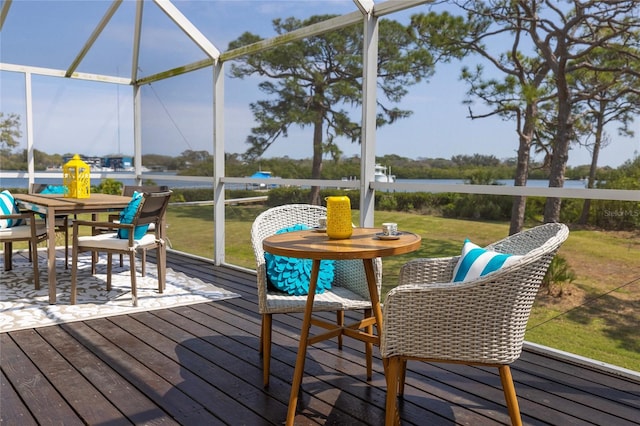 view of sunroom