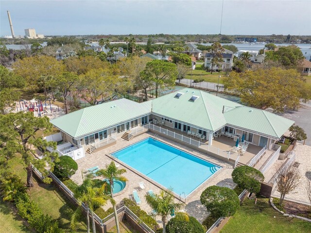 birds eye view of property