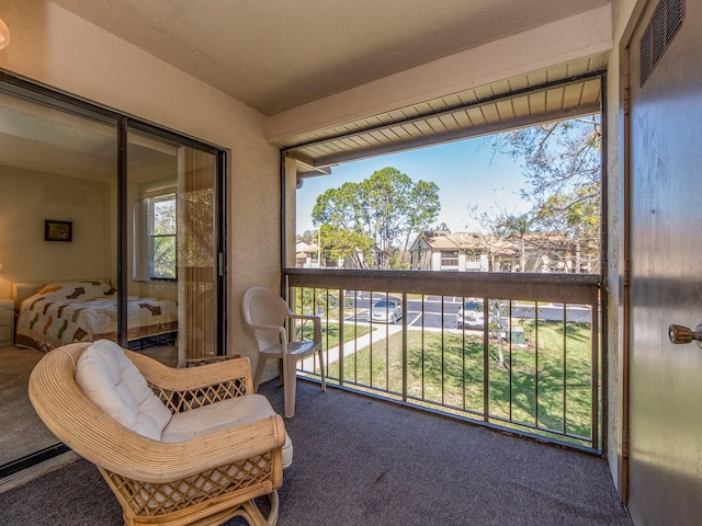 balcony with visible vents