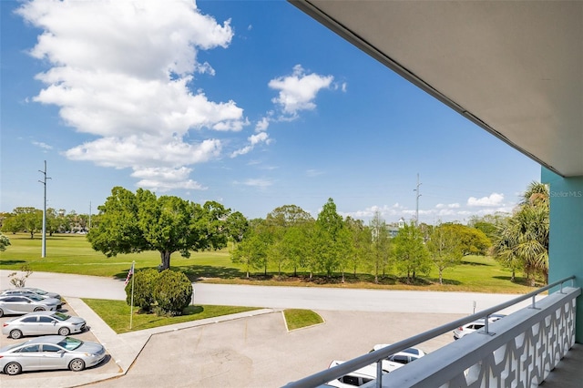 view of balcony