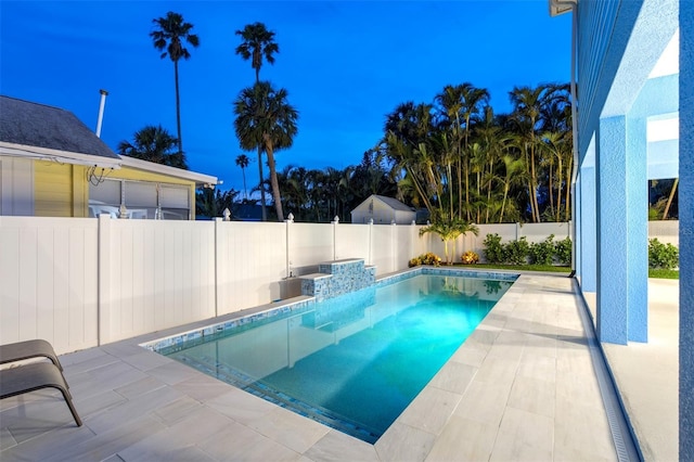 720 Bay Esplanade, Clearwater Beach, FL 33767 - view of pool with a patio area and a fenced backyard