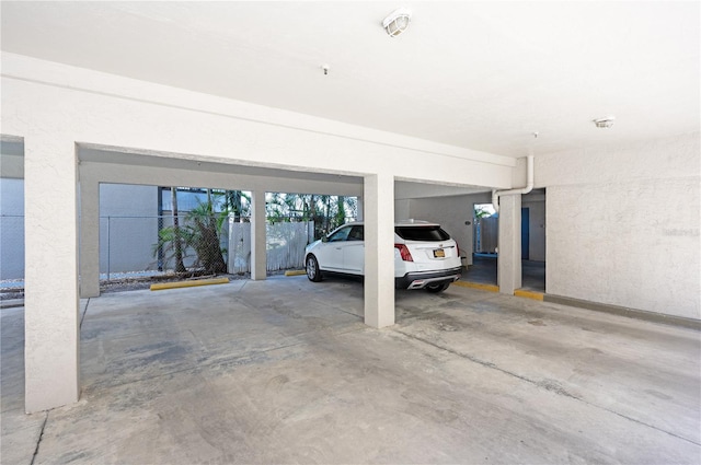 view of parking deck