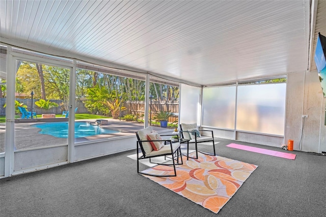 sunroom with a wealth of natural light