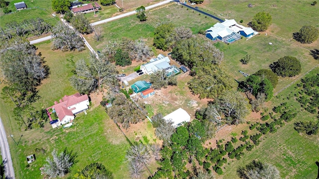 drone / aerial view featuring a rural view