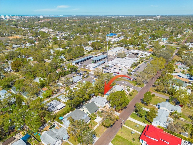 birds eye view of property featuring a residential view