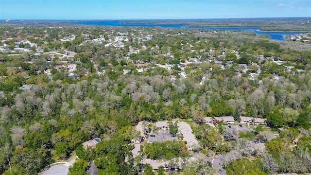 4031 Bluff Oak Ct, Palm Harbor, FL 34684 - birds eye view of property with a forest view and a water view