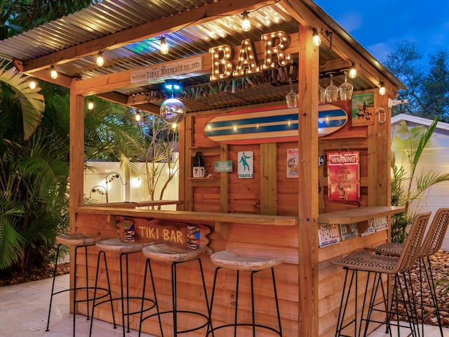 view of patio / terrace with outdoor dry bar