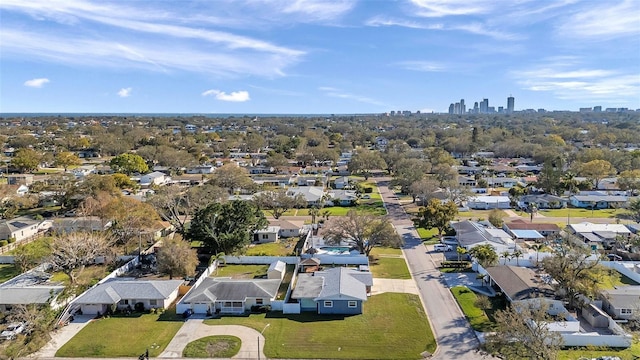 bird's eye view featuring a residential view