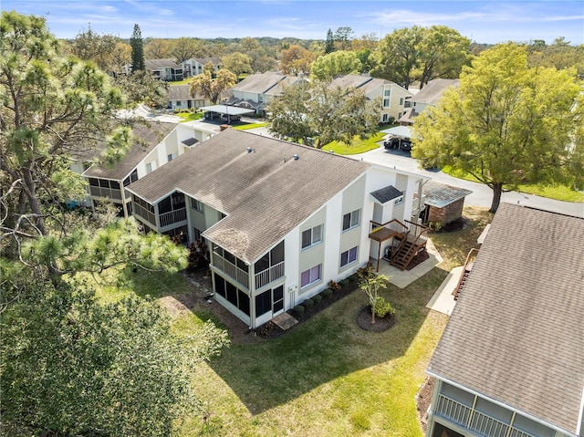 bird's eye view with a residential view