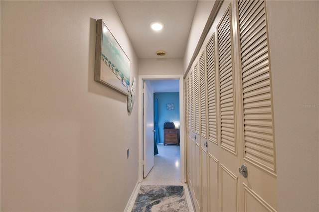 corridor with baseboards