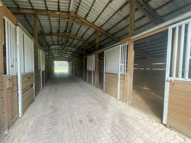 view of horse barn