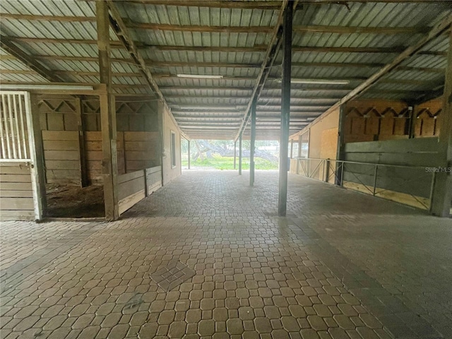 view of horse barn