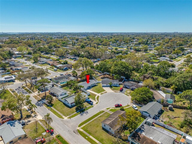 birds eye view of property featuring a residential view