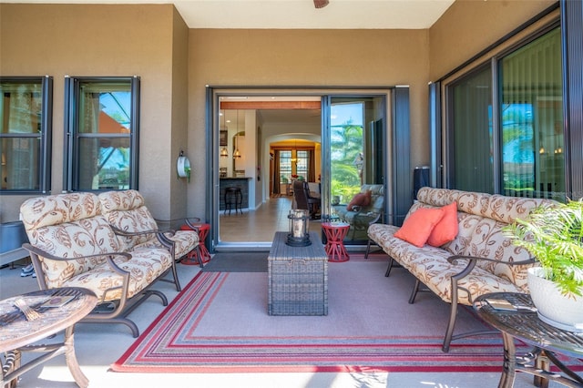 view of patio / terrace featuring outdoor lounge area