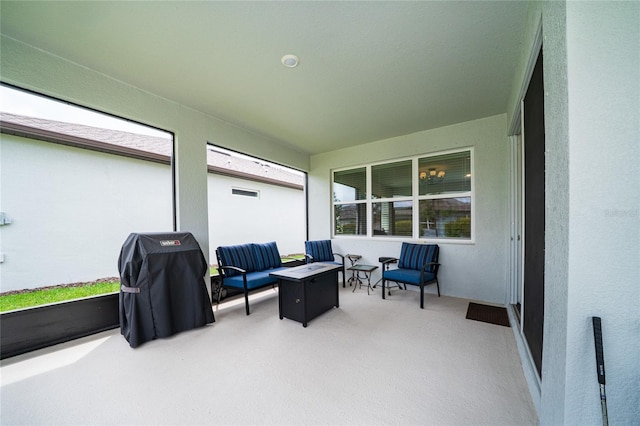 view of sunroom / solarium