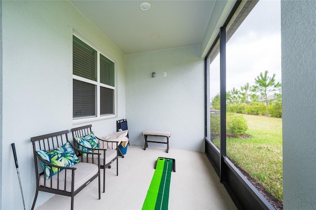 view of sunroom / solarium