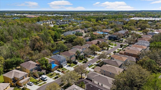 aerial view featuring a residential view