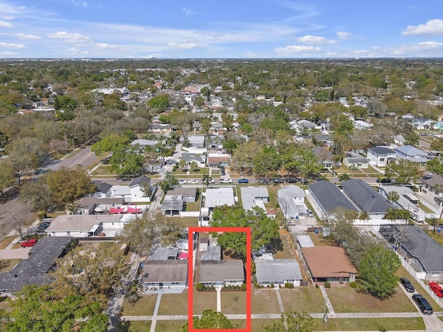 bird's eye view featuring a residential view