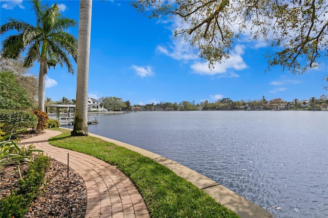 property view of water