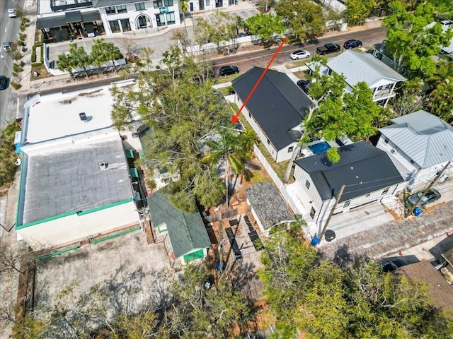 drone / aerial view featuring a residential view