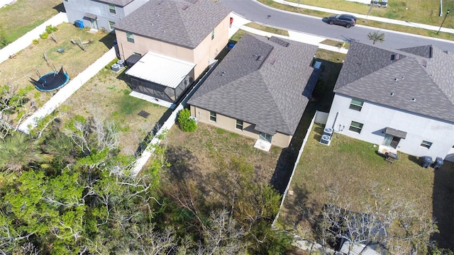 bird's eye view with a residential view