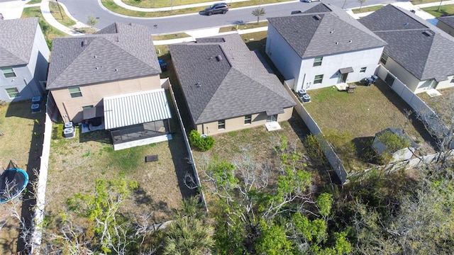 bird's eye view featuring a residential view