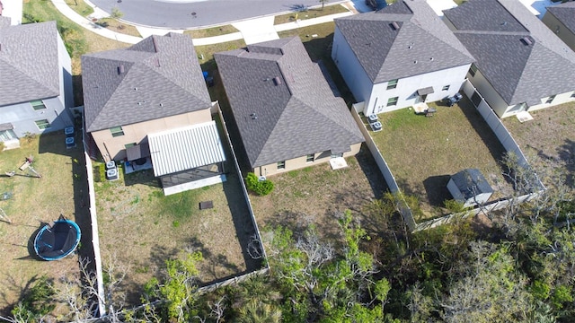 aerial view featuring a residential view