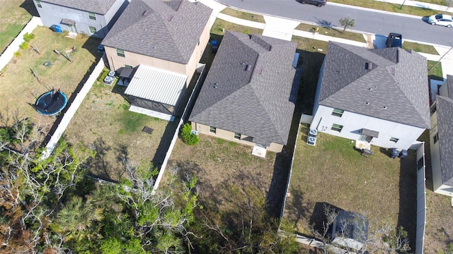 aerial view featuring a residential view