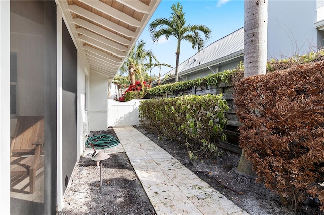 view of patio / terrace with fence