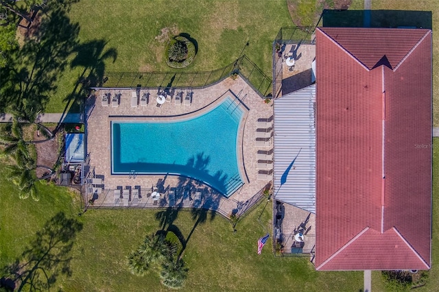 birds eye view of property