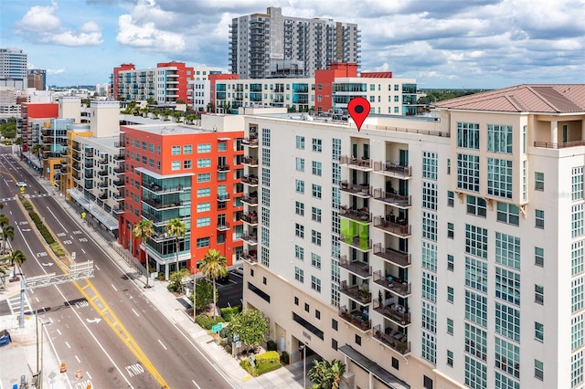 exterior space with a view of city